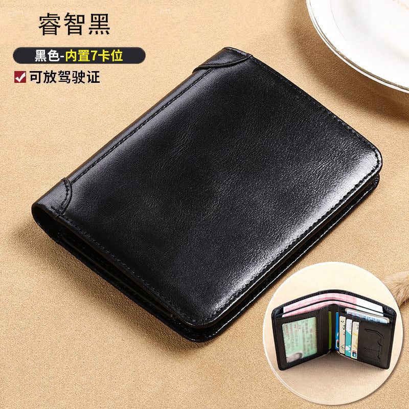 🔥Ειδική προσφορά περιορισμένης διάρκειας👝✨Νέο ανδρικό αντικλεπτικό πορτοφόλι από γνήσιο δέρμα