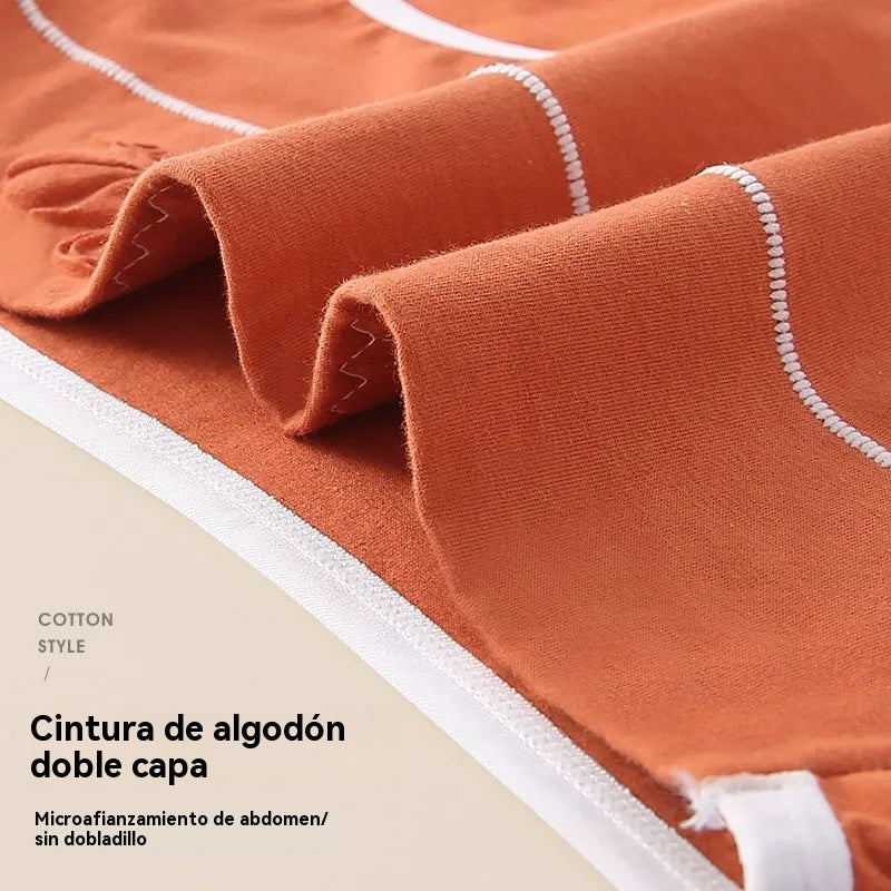 🎁【7-Pack】✨🩲 Γυναικεία εσώρουχα από 100% βαμβάκι με ψηλή μέση, αντιβακτηριακό ένθετο Graphene 7A, έλεγχο της κοιλιάς και ανόρθωση των γλουτών, αναπνέον εσώρουχο.