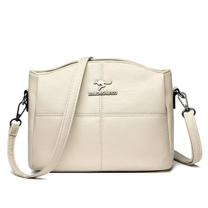 🔥👜👜 Νέα τσάντα ώμου από γνήσιο δέρμα, ρετρό χειροποίητη, μοντέρνα και ευέλικτη.