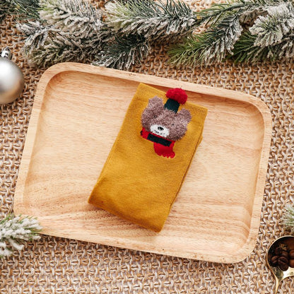 🔥【10 ζευγάρια，Μεγάλες Προσφορές】🔥Χριστουγεννιάτικες κάλτσες 2025, γυναικείες κάλτσες με σχέδια ζώων για το φθινόπωρο και τον χειμώνα, με σχέδια κινουμένων σχεδίων