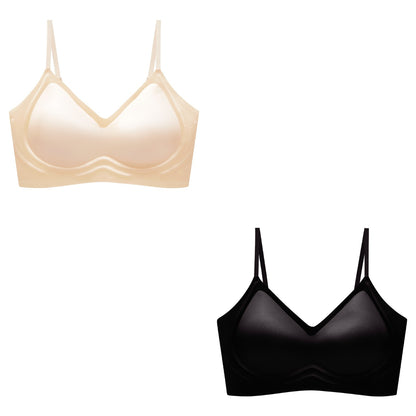 🥰2 είδη 26 ευρώ🔥【Δύο τεμάχια】【40-100 κιλά】Σουτιέν από μετάξι χωρίς ραφές με απαλή στήριξη και άνεση