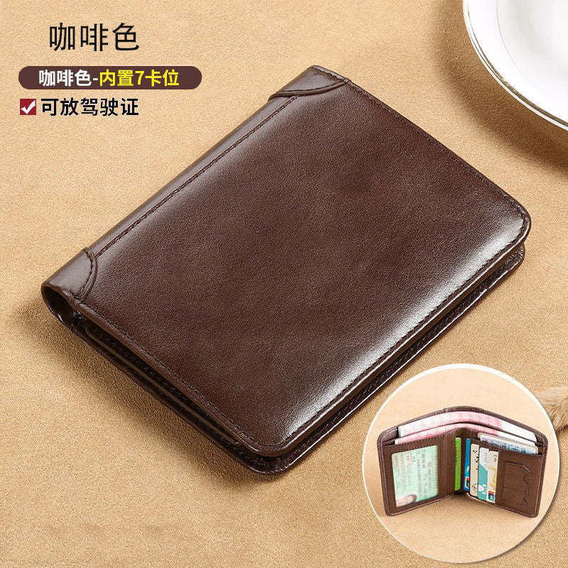 🔥Ειδική προσφορά περιορισμένης διάρκειας👝✨Νέο ανδρικό αντικλεπτικό πορτοφόλι από γνήσιο δέρμα