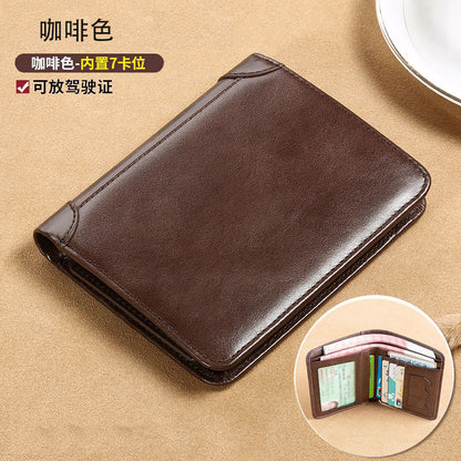 🔥Ειδική προσφορά περιορισμένης διάρκειας👝✨Νέο ανδρικό αντικλεπτικό πορτοφόλι από γνήσιο δέρμα