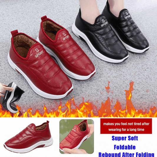 🏆Νέα προϊόντα - έκπτωση 49%🔥【36-41】Ζεστά και αδιάβροχα γυναικεία fleece casual παπούτσια