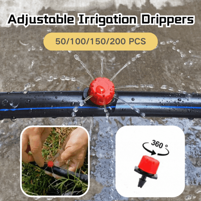 🔥【50 τεμάχια】🔥Η χαμηλότερη τιμή που υπήρξε ποτέ🌱💦Ρυθμιζόμενοι σταλάκτες άρδευσης