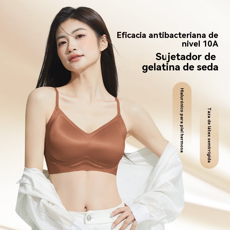 🥰2 είδη 26 ευρώ🔥【Δύο τεμάχια】【40-100 κιλά】Σουτιέν από μετάξι χωρίς ραφές με απαλή στήριξη και άνεση