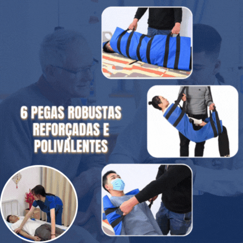 🚑🧑‍⚕️Φορητός ιμάντας μεταφοράς ασθενών με 6 ενισχυμένες λαβές – ιδανικός για ηλικιωμένους και άτομα με περιορισμένη κινητικότητα