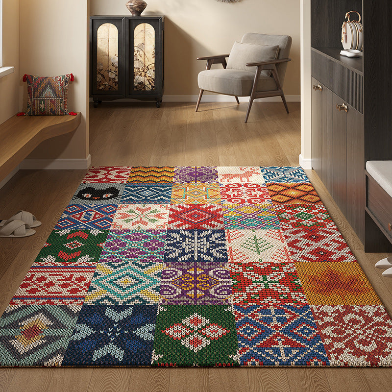 🔥✨【80*120CM】Πατάκι εισόδου περσικού τύπου, αντιολισθητικό και ανθεκτικό στη σκόνη, από κρυστάλλινο βελούδο.