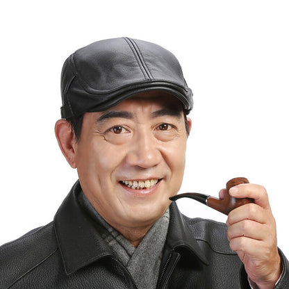 🐏【Αγοράστε ένα και πάρτε ένα δωρεάν】Ρυθμιζόμενο ανδρικό καπέλο από δέρμα προβάτου.