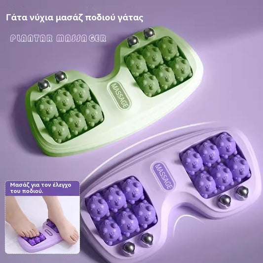 🔥Νέο προϊόν💜Φορητό μασάζ ποδιών με διπλούς κυλίνδρους💜