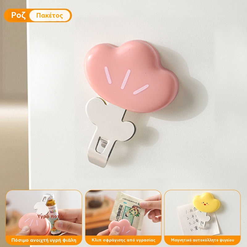 🌸 Ανοιχτήρας & Κλιπ & Μαγνήτης – 3 σε 1 για την κουζίνα σου!
