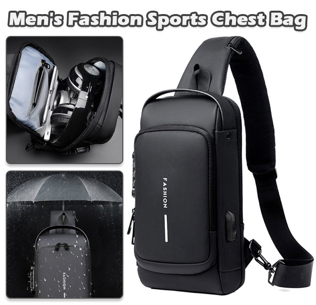 🔥Προσφορά περιορισμένης διάρκειας，Καυτή πώληση 🔥 💼 Νέα ανδρική αθλητική τσάντα στήθους 2025