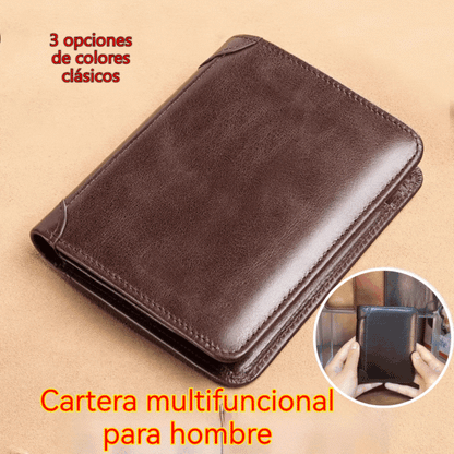 🔥Ειδική προσφορά περιορισμένης διάρκειας👝✨Νέο ανδρικό αντικλεπτικό πορτοφόλι από γνήσιο δέρμα