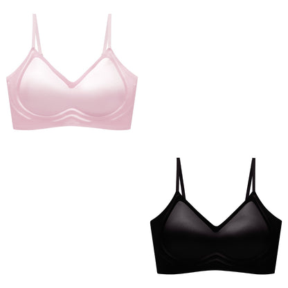 🥰2 είδη 26 ευρώ🔥【Δύο τεμάχια】【40-100 κιλά】Σουτιέν από μετάξι χωρίς ραφές με απαλή στήριξη και άνεση