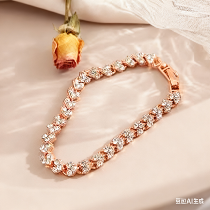 🔥Νέα ευρωπαϊκά και αμερικανικά κοσμήματα γυναικών με μοντέρνο ταμπεραμέντο, προσωπικότητα, βραχιόλι ζιργκόν με στρας