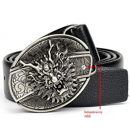 🆒🎁Ειδική προσφορά περιορισμένης διάρκειας👍Ανδρική ζώνη με ανάγλυφο σχέδιο και ενσωματωμένο μαχαίρι