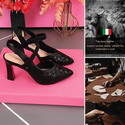 【35-41】🔥】Υψηλής ποιότητας και άνετα μονόχρωμα μυτερά ψηλοτάκουνα