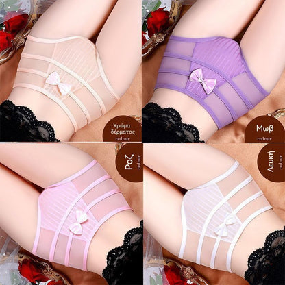 🔥😍Ειδική προσφορά περιορισμένης διάρκειας【Σετ 4 τεμαχίων】🩲♥Ψηλόμεσο εσώρουχο για έλεγχο της κοιλιάς, σέξι δαντέλα, νέο στυλ 2026, αδυνάτισμα της κοιλιάς.