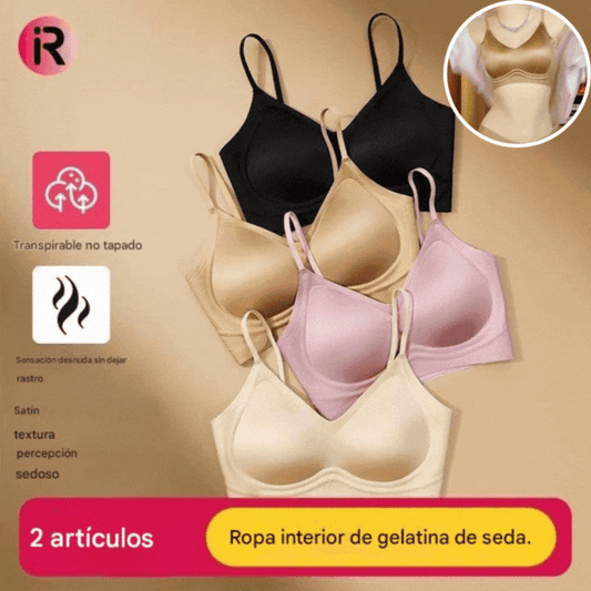 🥰2 είδη 26 ευρώ🔥【Δύο τεμάχια】【40-100 κιλά】Σουτιέν από μετάξι χωρίς ραφές με απαλή στήριξη και άνεση