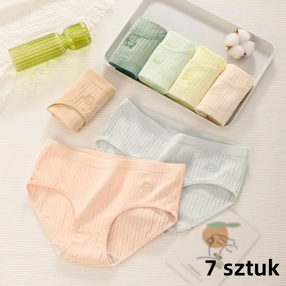 💓 (Σετ 7 τεμαχίων) Μινιμαλιστικά, υψηλής ποιότητας αντιβακτηριακά γυναικεία σλιπ με ψηλή μέση, κατάλληλα για γυναίκες με βάρος από 70 έως 180 κιλά.